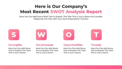 Simple Business SWOT Presentation Slide