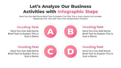 Infographic Simple Business Slide with 4 Options