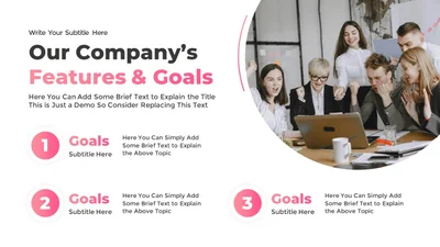 Business Plan and Goals Slide Template