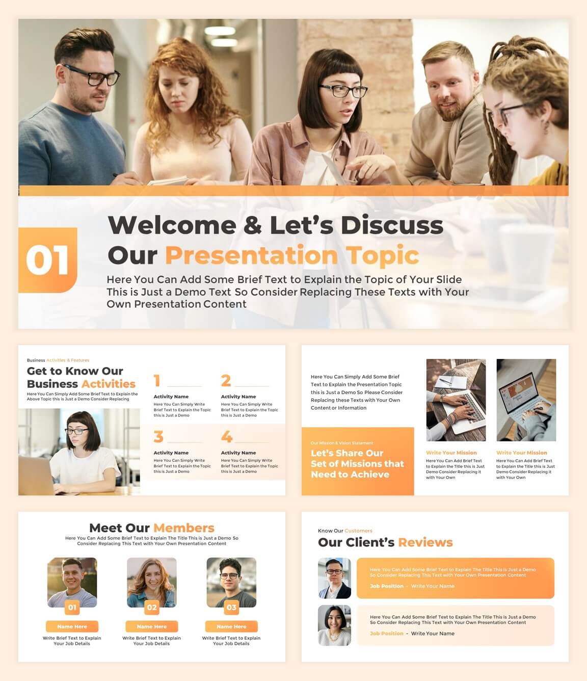 Clean Investor Pitch Deck for Seed Funding