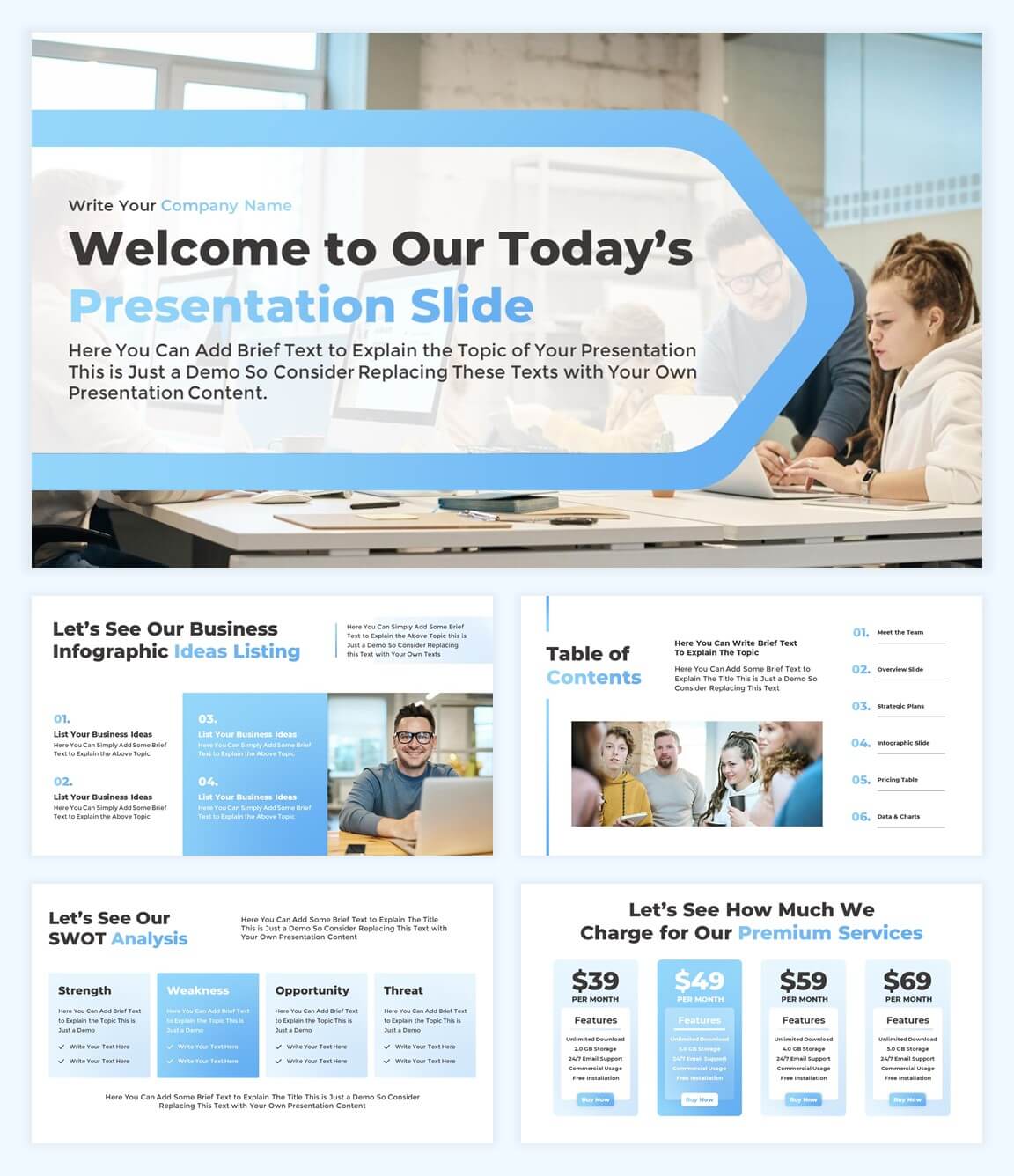 Startup Business Plan Presentation for Google Slides
