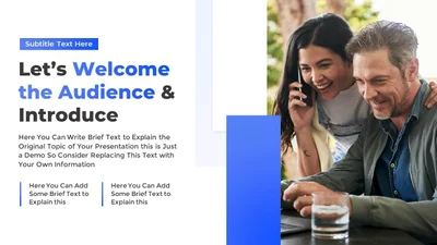 Topic Introduction Slide Template for Formal Business Plan Presentation