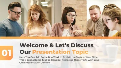 Welcome Slide for Clean Investor Pitch Presentation