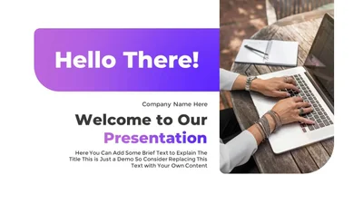 Welcome Slide for Company Overview Presentation Template