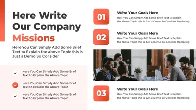Business Goals or Mission Statement Presentation Template