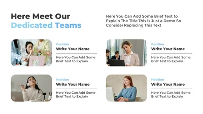 Meet Our Team Presentation Slide Template