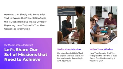 Mission Vision and Values Template for Google Slides