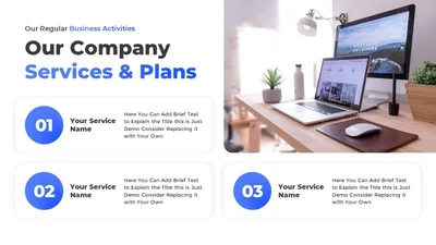 Numbered Infographics with 3 Options for Presentations
