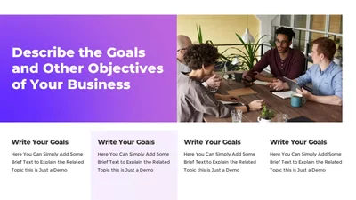 Goals Template for Company Presentations