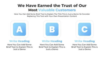 Business Infographic with 3 Steps