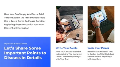 Business Overview Slide Template for Formal Presentations