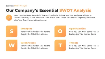 Free SWOT Analysis Template for Google Slides Pitch Deck
