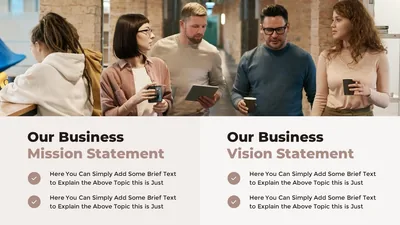 Business Mission and Vision Statement Slide
