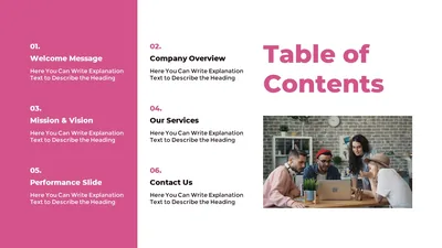 Investment Company Table of Contents Slide