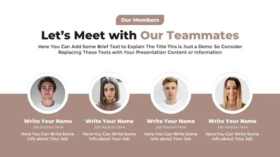 Team Members Introduction Slide
