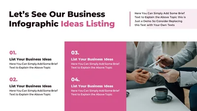 Investment Business Ideas Listing Slide